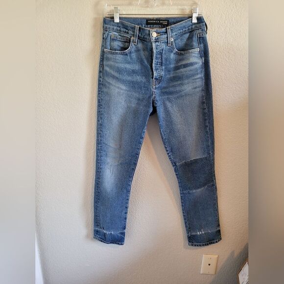 Veronica Beard Ryleigh High Rise Slim Straight Jeans - Picture 1 of 7